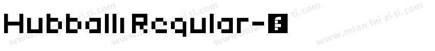 Hubballi Regular字体转换